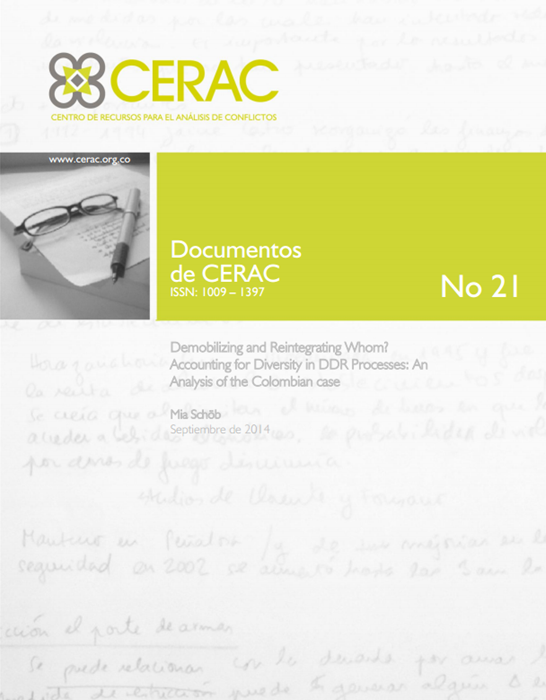 Demobilizing and Reintegrating Whom? Accounting for Diversity in DDR Processes: An Analysis of the Colombian case